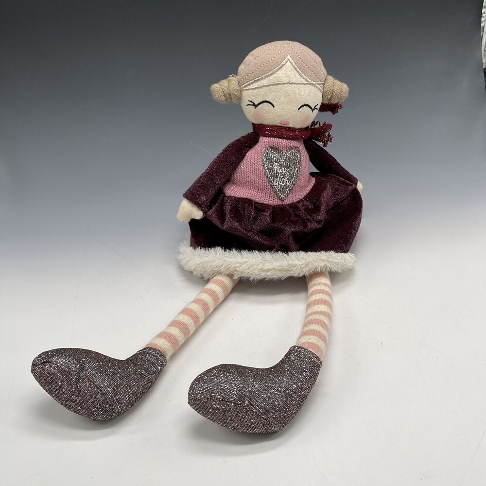 VINTAGE G.Wurm Rag Doll Cloth Gmbh + Co.‎ KG Girl Fur Dioh Bean Germany